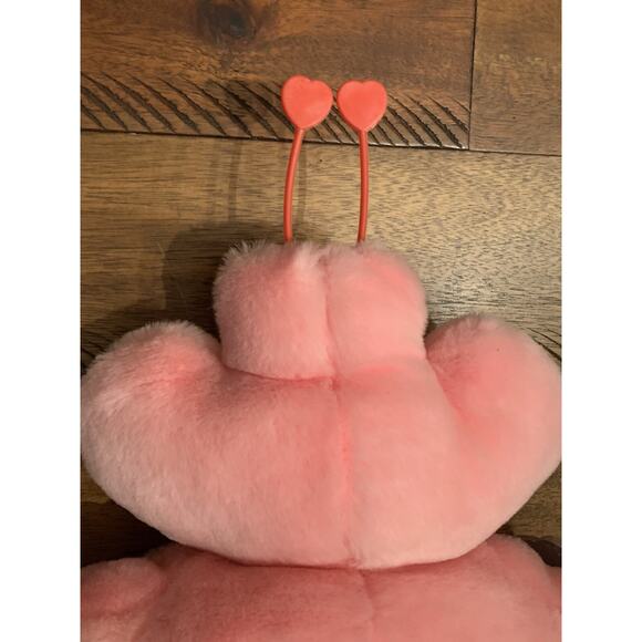 Vintage 1980s Heartline Snuggables Pink Love Bug Beastie, Valentines Day, Read - Picture 13 of 14